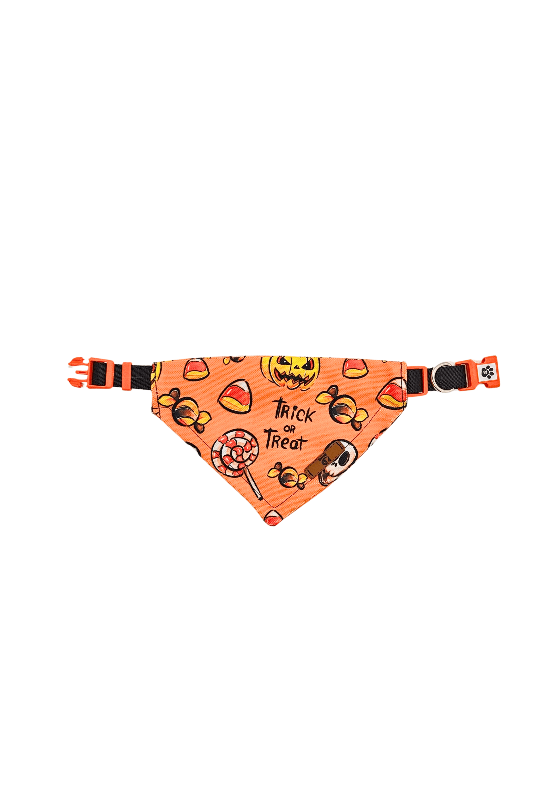 Bandana Boyun Tasması - Halloween Turuncu