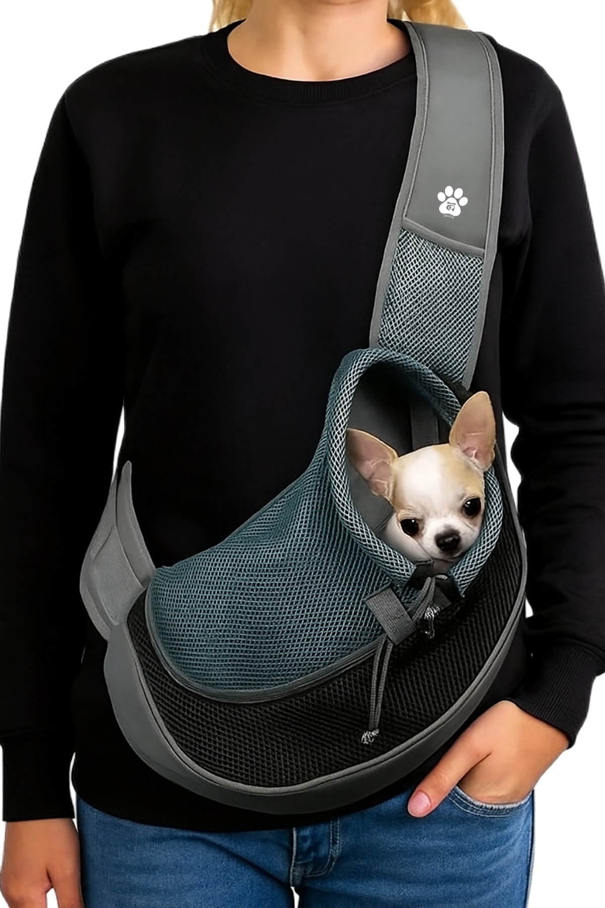 Kedi & Köpek Taşıma Çantası (Max: 6kg) - Antrasit