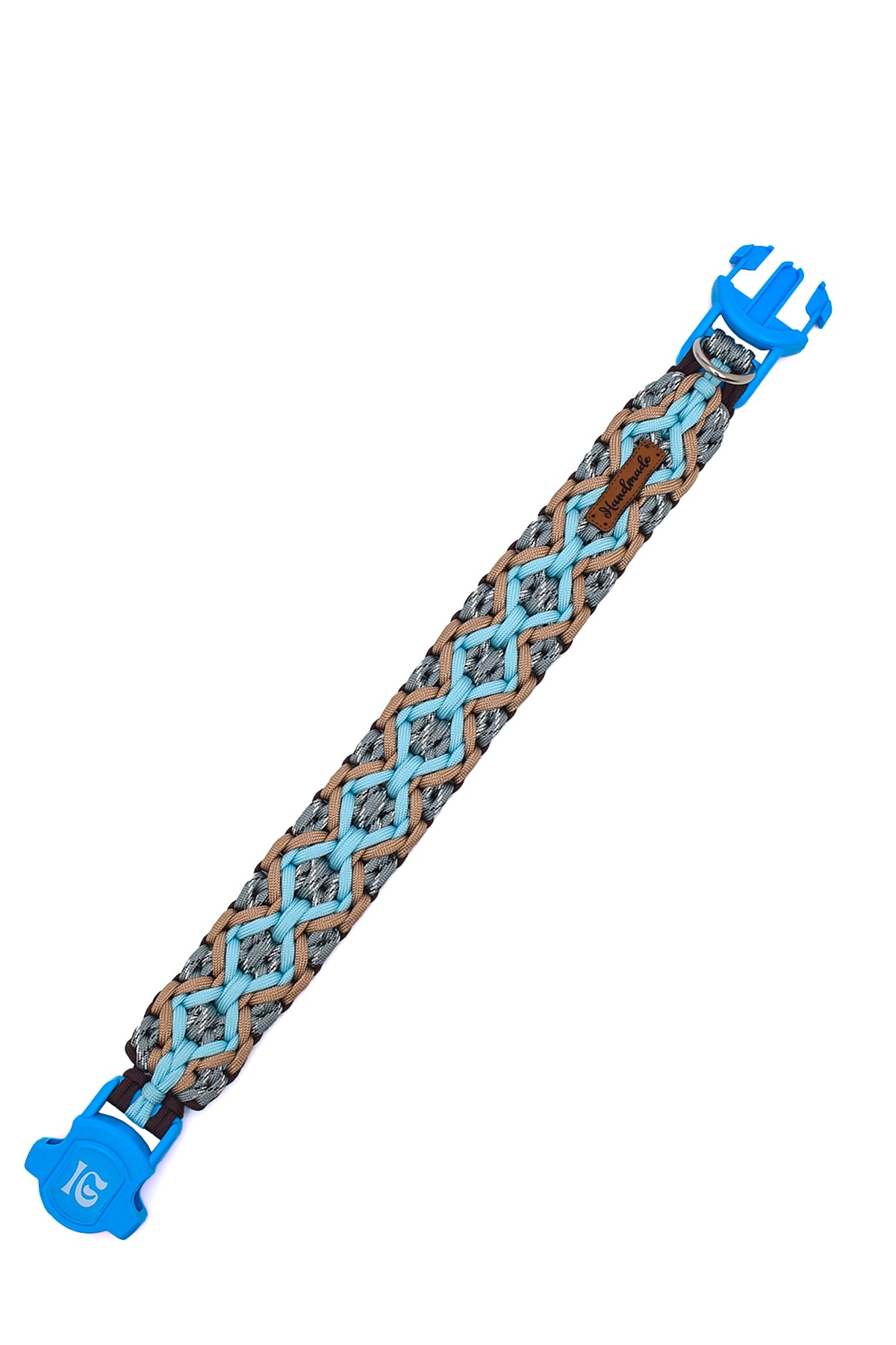 %100 El Yapımı Premium Paracord Örgü Boyun Tasması 