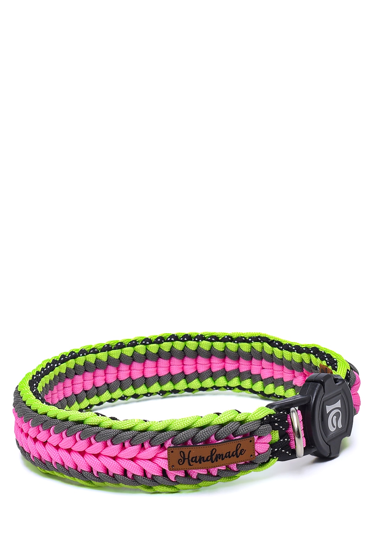%100 El Yapımı Premium Paracord Örgü Boyun Tasması 