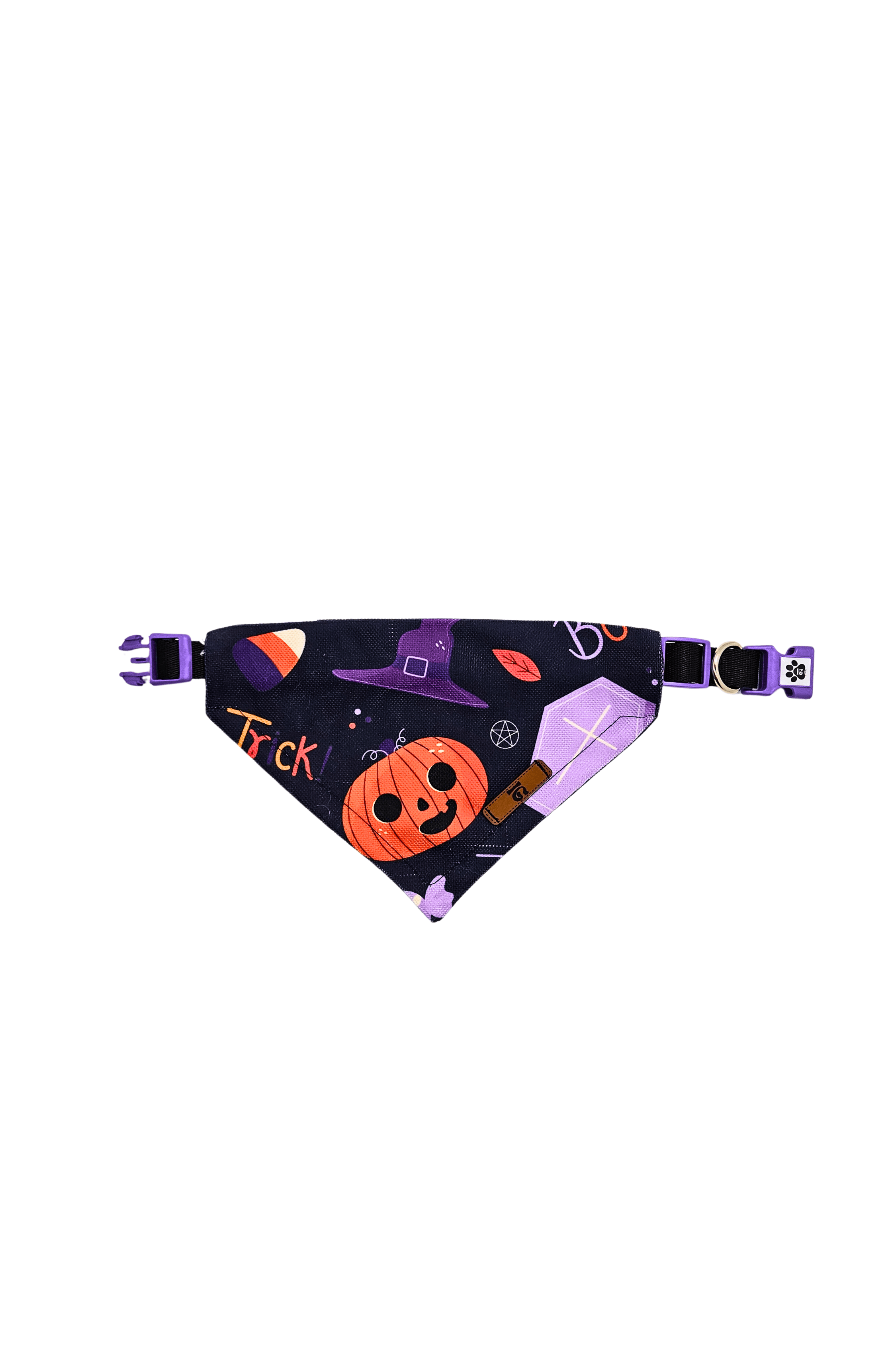 Bandana Boyun Tasması - Halloween Mor