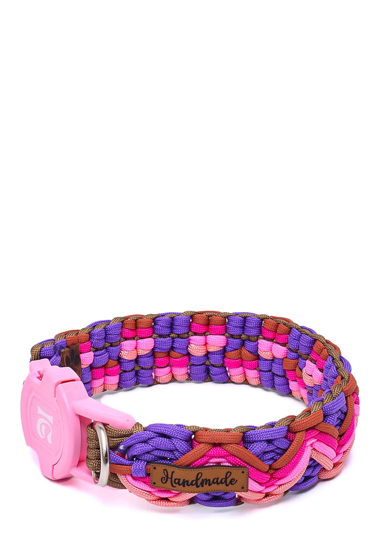 %100 El Yapımı Premium Paracord Örgü Boyun Tasması 