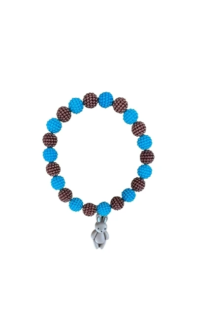 Bubble - Kedi Köpek Boncuklu Charmlı Kolye - Çift RenkKM