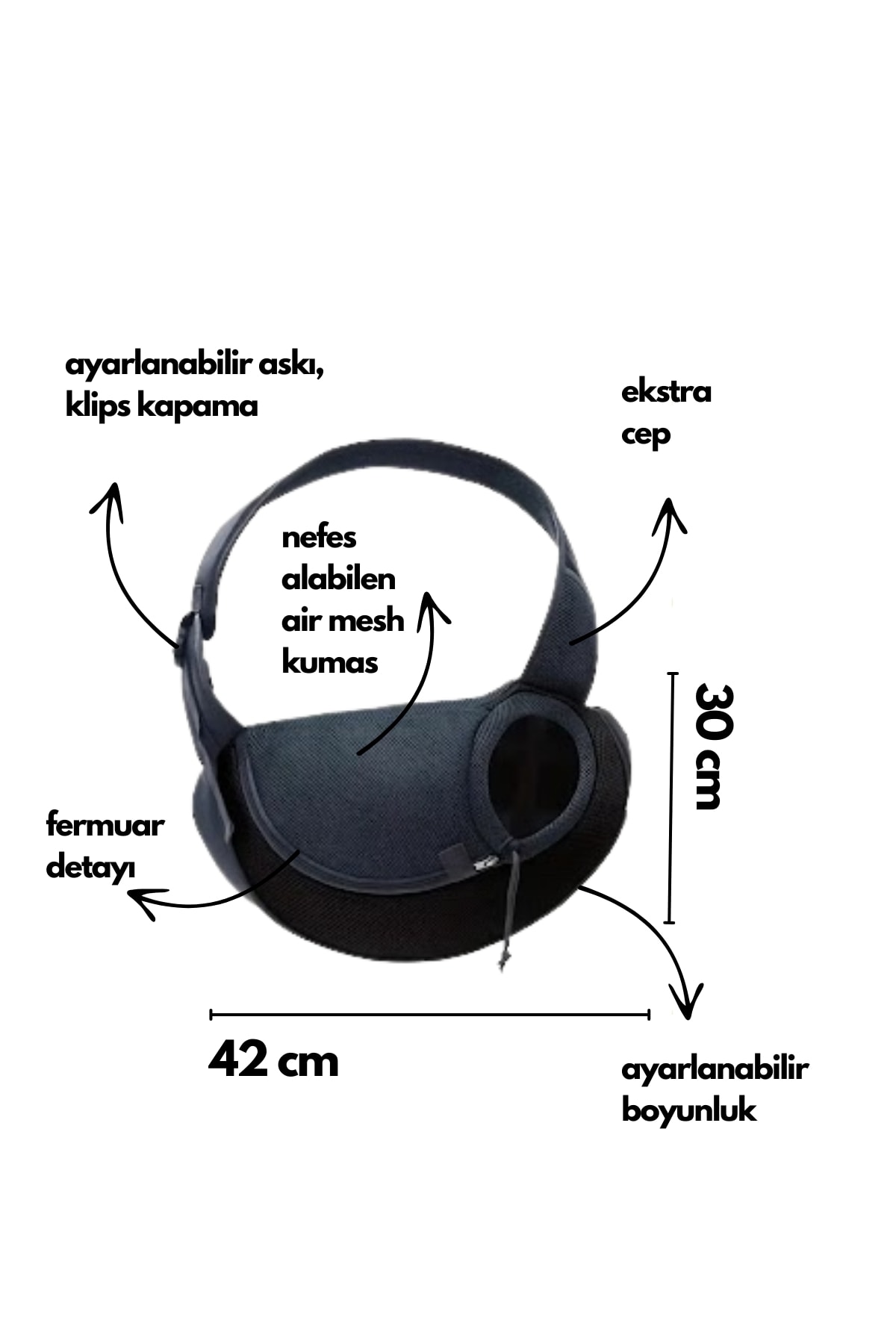 Kedi & Köpek Taşıma Çantası (Max: 6kg)
