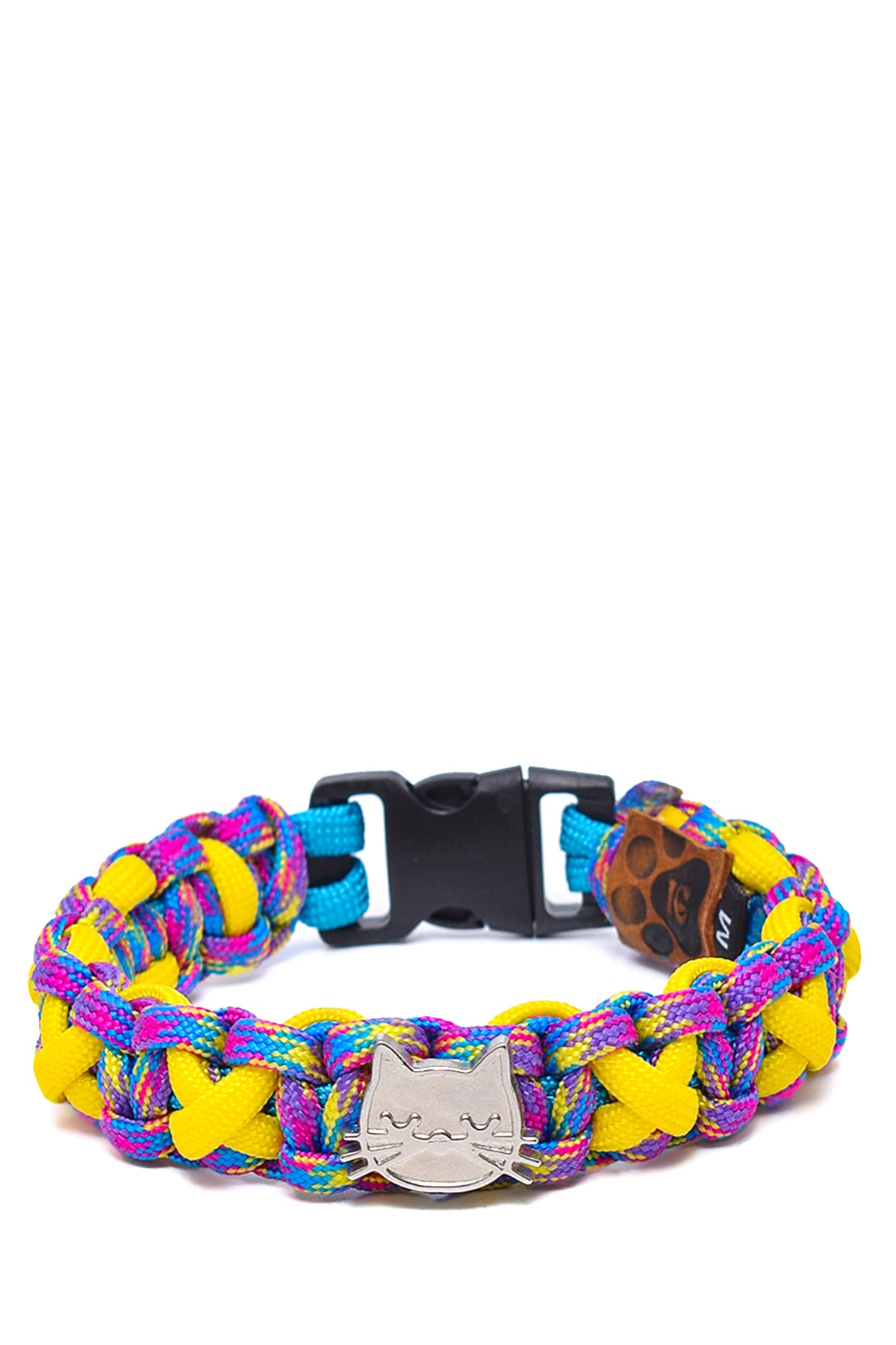 %100 El Yapımı Premium Paracord Örgü Kedi Tasması - Mor