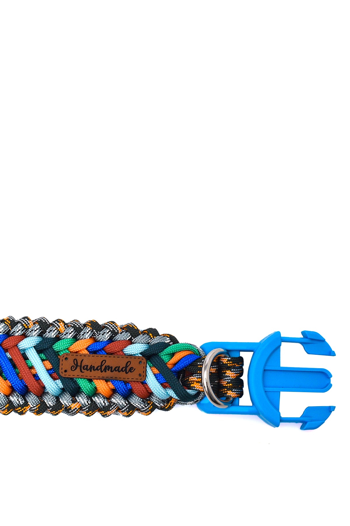%100 El Yapımı Premium Paracord Örgü Boyun Tasması 