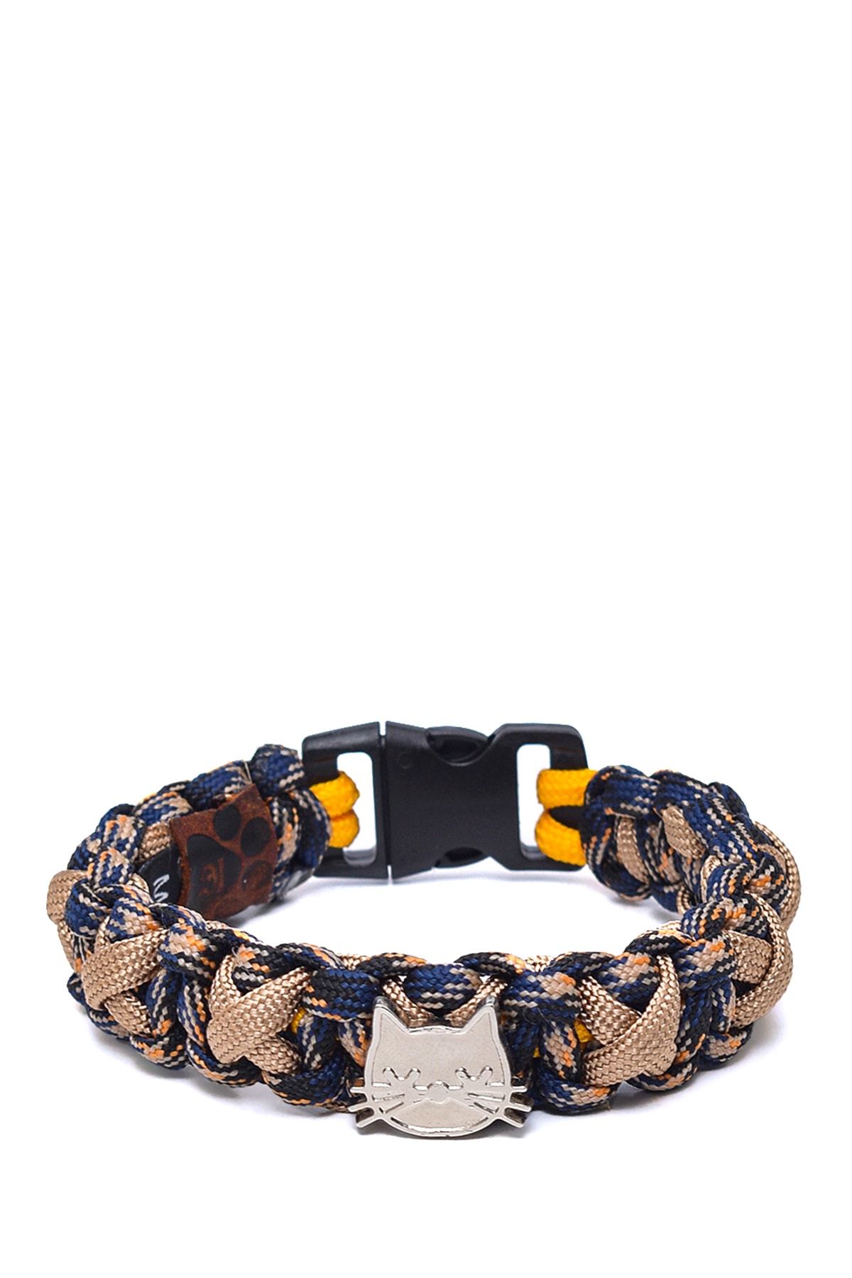 %100 El Yapımı Premium Paracord Örgü Kedi Tasması - Lacivert