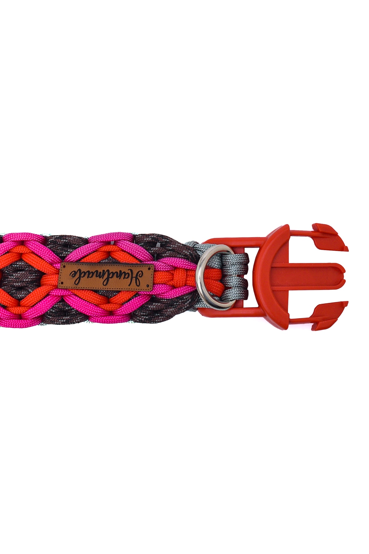 %100 El Yapımı Premium Paracord Örgü Boyun Tasması 