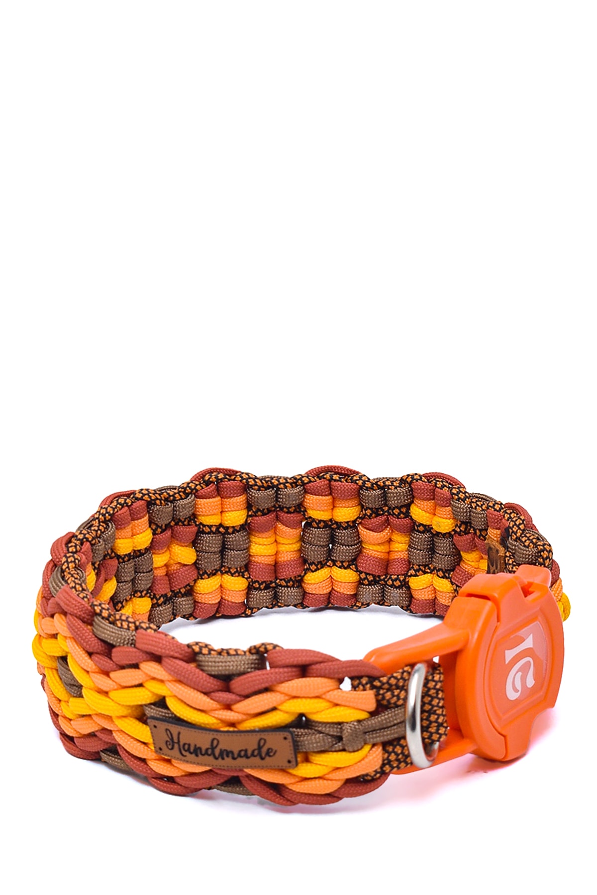 %100 El Yapımı Premium Paracord Örgü Boyun Tasması 