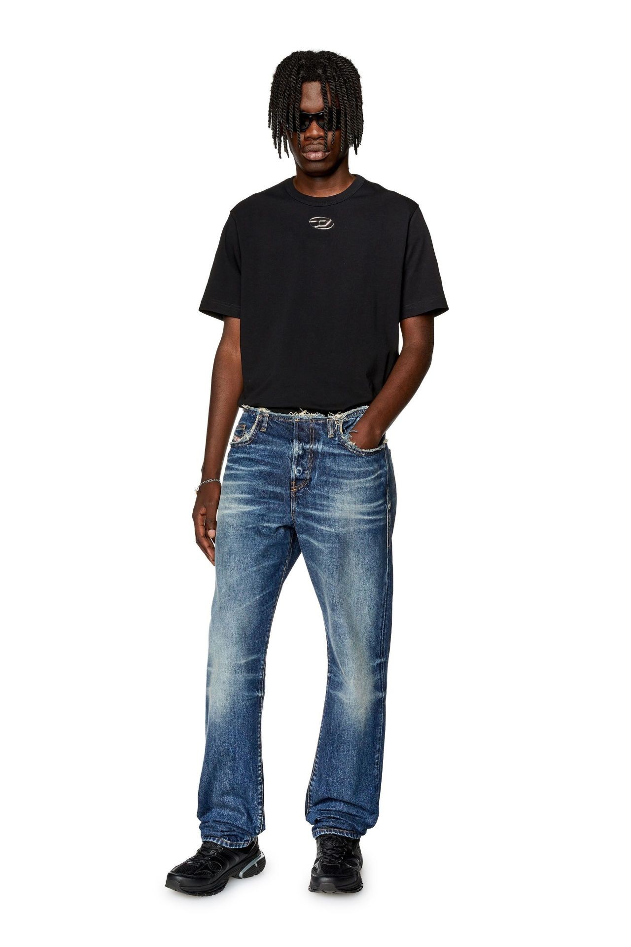 DIESEL T-JUST-OD T-SHIRT BLK