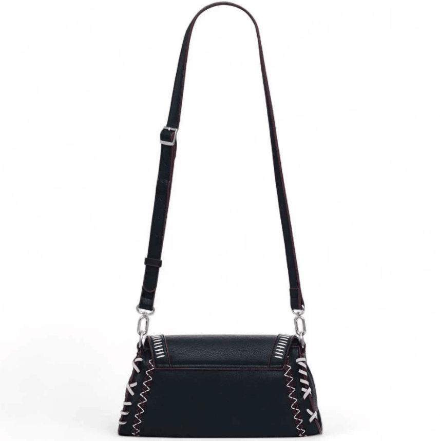 Manhattan Pespunts Zarauz Black Shoulder Bag 