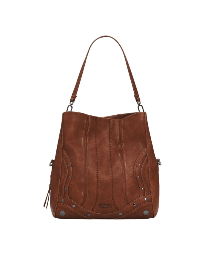 Embro Patch Loverty Camel Shoulder Bag 