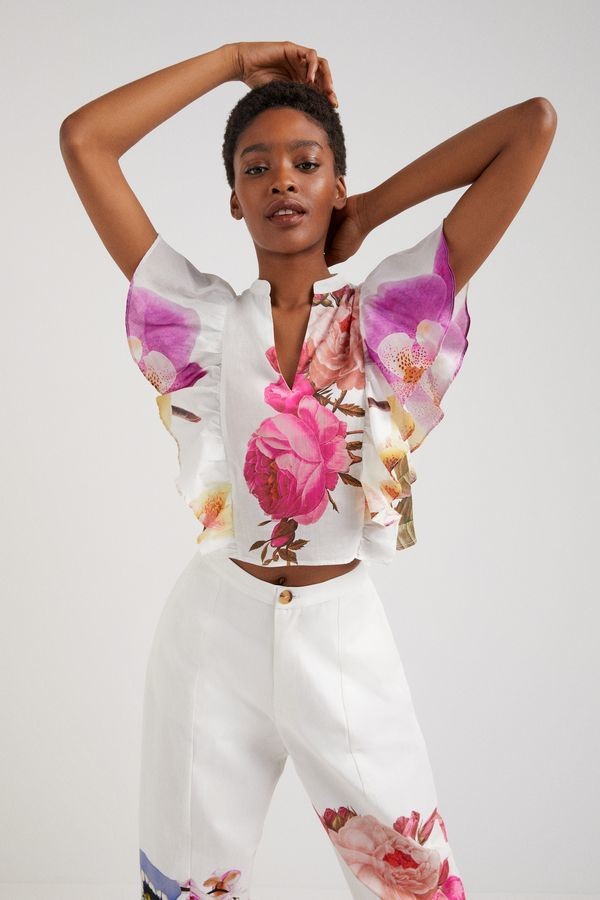 Christian Lacroix floral top