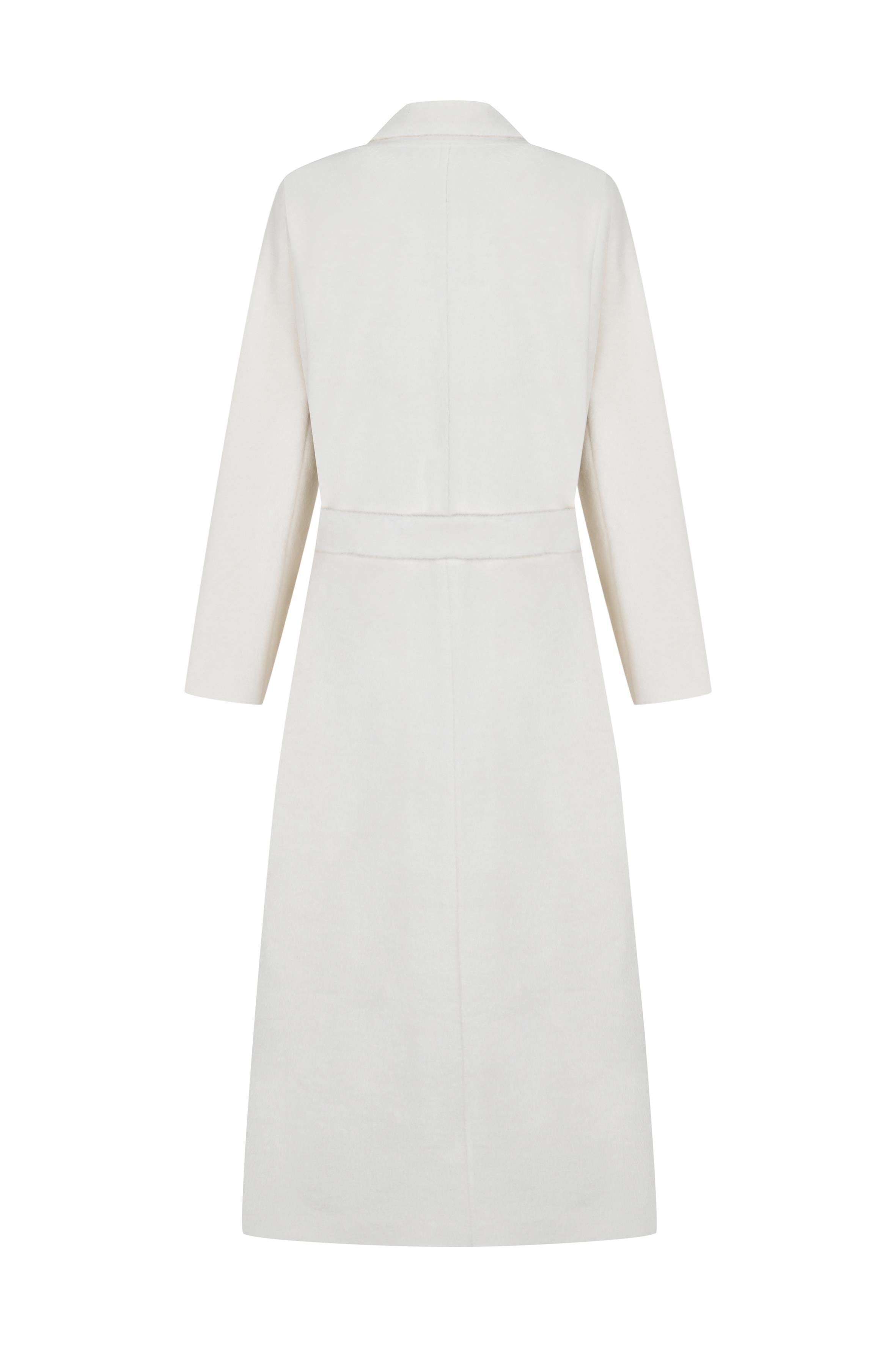 Classic Alpaca Ecru Coat