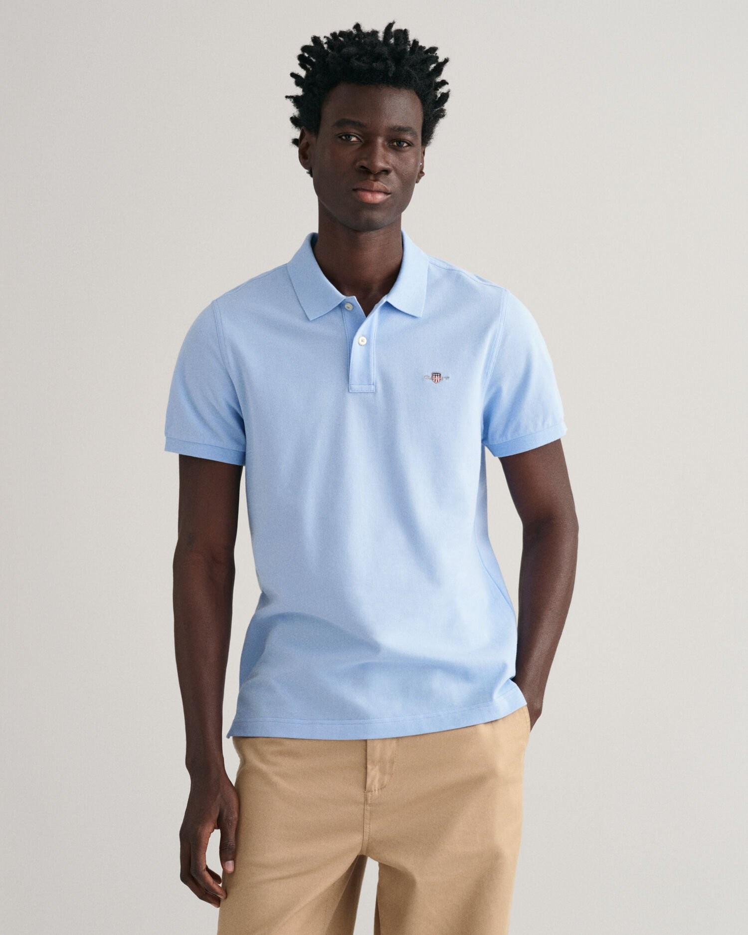 GANT REG.FIT SHIELD PIQUE POLO L.BLUE S