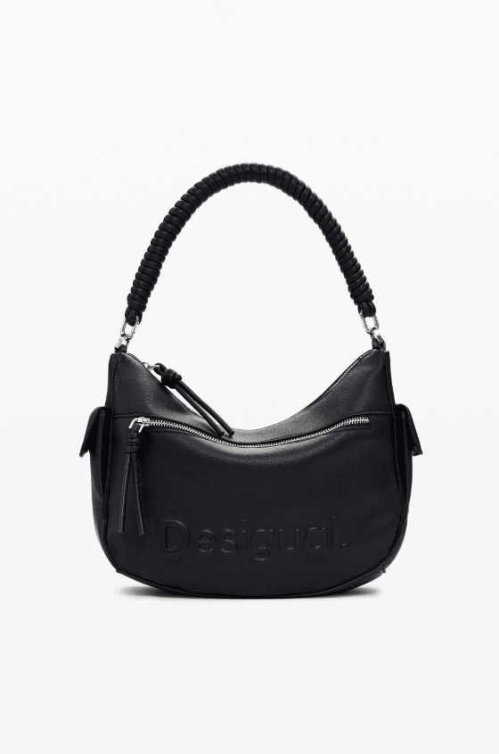 Half Astana U Black Shoulder Bag