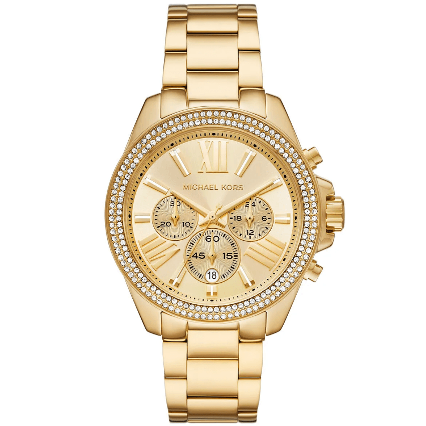 Wren Chronograph Gold-Tone Stainless Steel Women's Watch MK7428