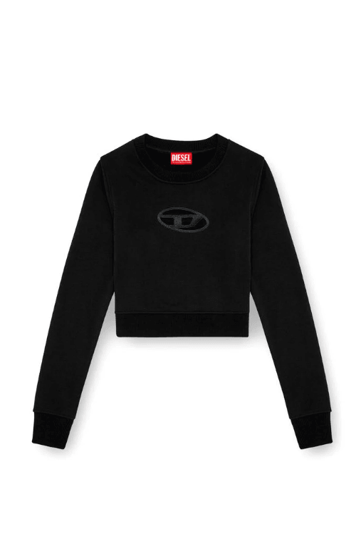 F-Slimmy-OD Cropped Sweatshirt Cut-Out Logo