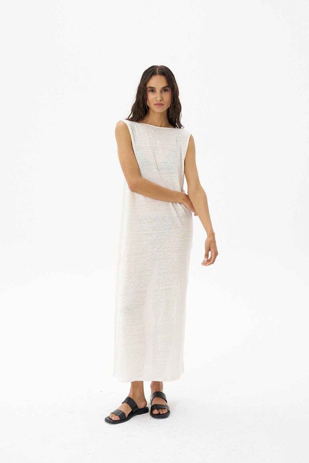 Linen U Dress