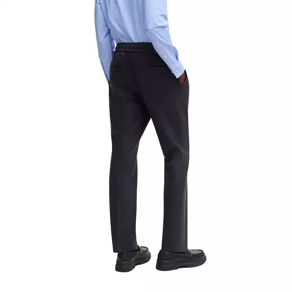 Hugo Red Elastic Dark Blue Pants 1026647201