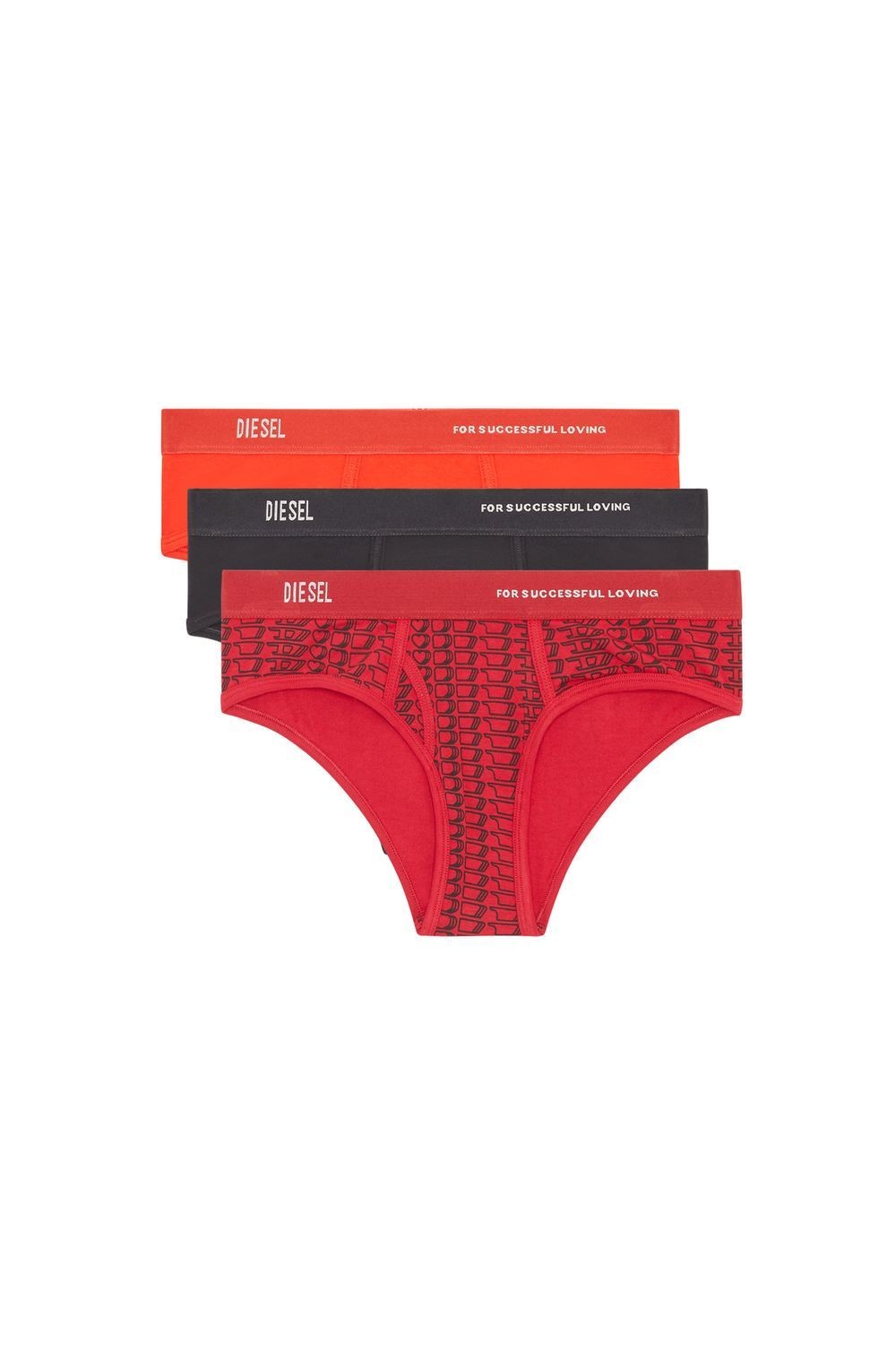 DIESEL OXYS-3PK BLCK/RED S