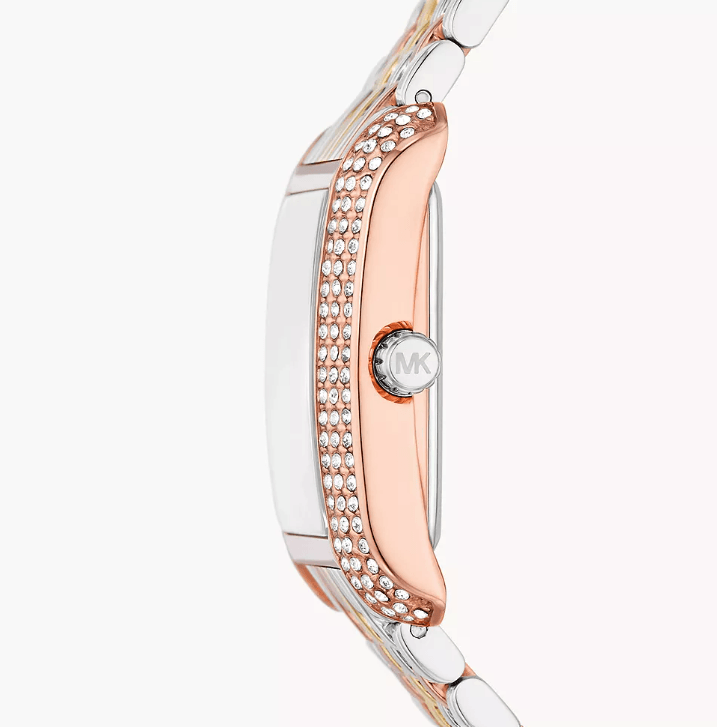 Emery Three-Hand Tri-Tone Stainless Steel Women's Watch MK4744