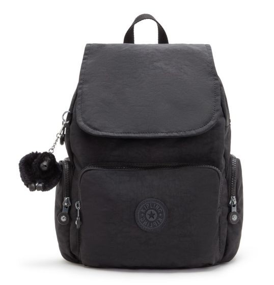 Mini Black Backpack with Adjustable Straps 
