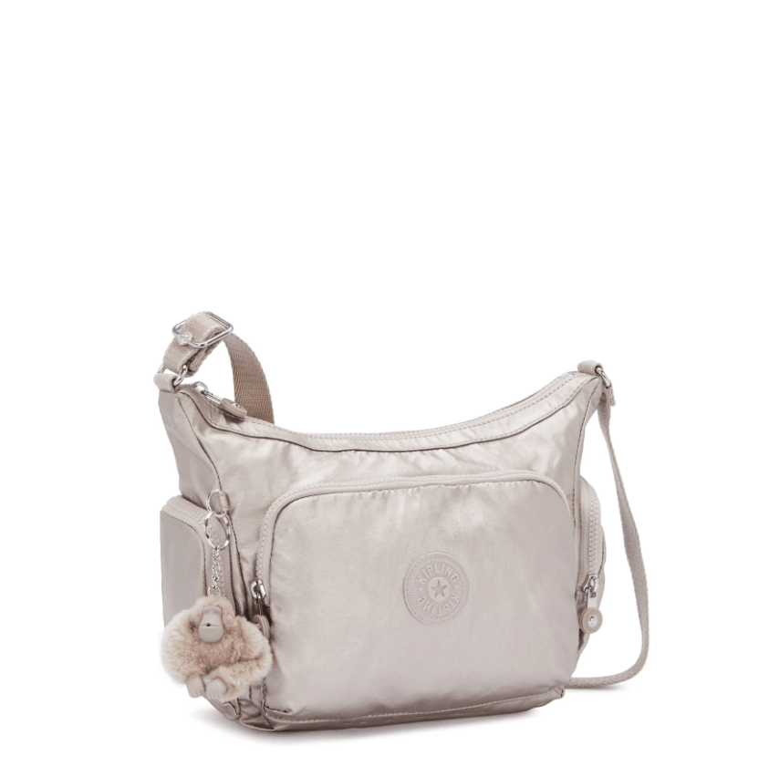 Gabb S-Medium Crossbody Bag with Adjustable Straps-Metallic Glow