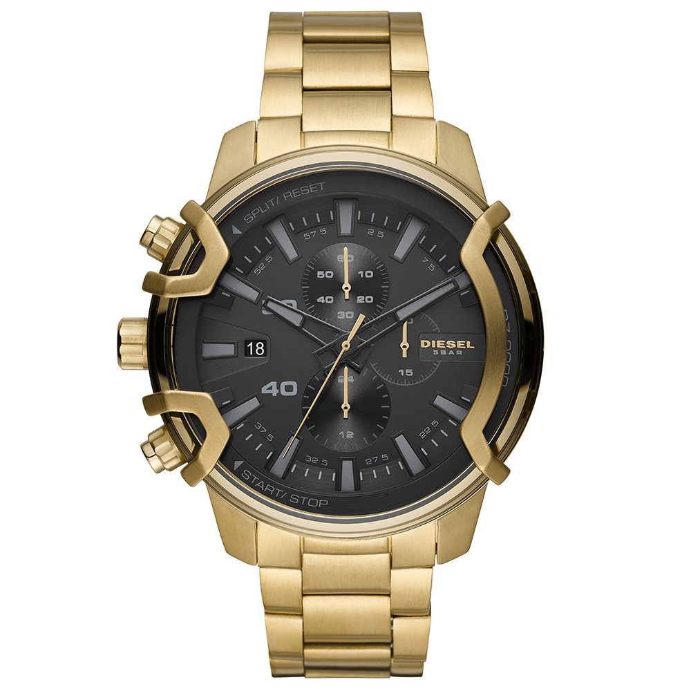 Griffed Chronograph Gold-Tone Stainless Steel Men's Watch DZ4522