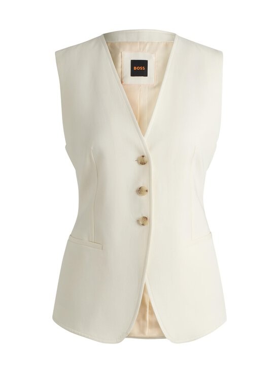 Boss Orange Javesta-Liivi White Waistcoat 1027263601
