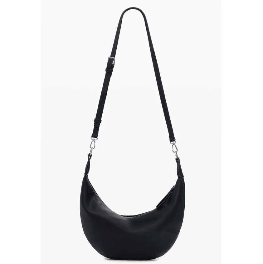 Half Logo Zante Black Shoulder Bag