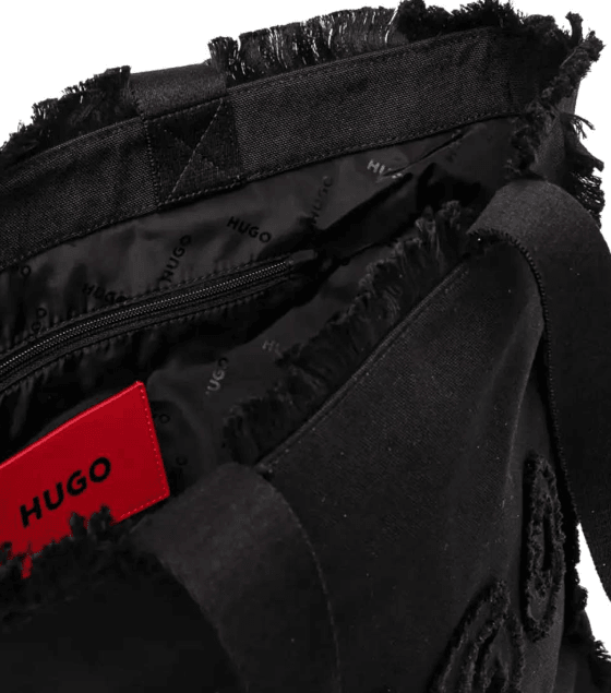 Hugo Red Becky Black Tote 1026035001 