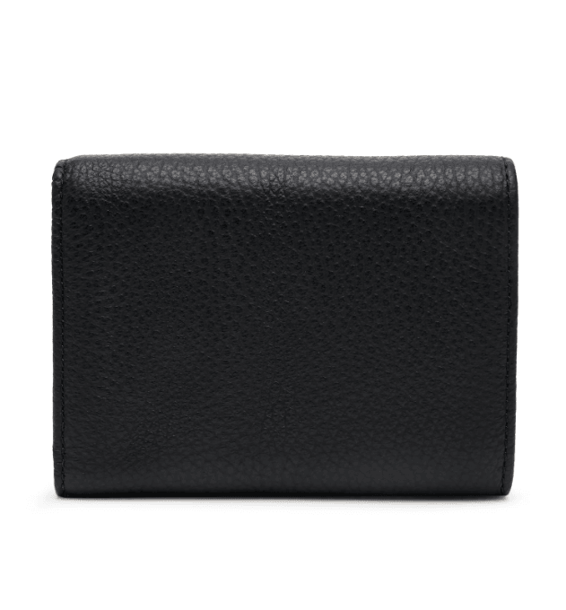 Metallic Soft Black Leather Wallet E2MW511F001