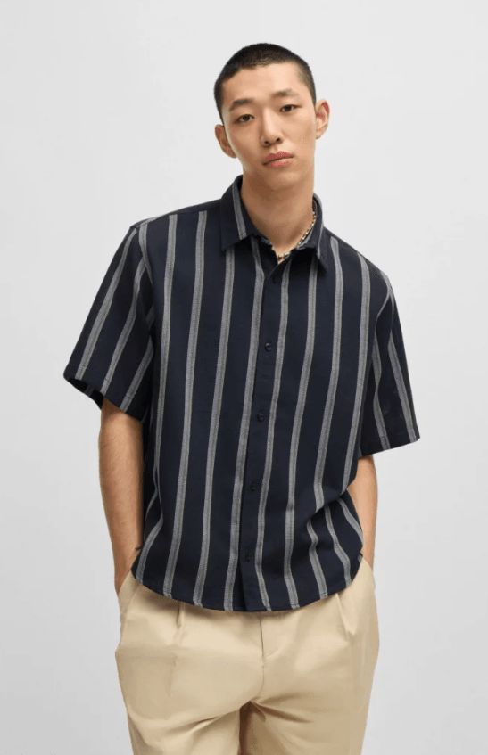 Hugo Red Eralino Dark Blue Shirt 1027014001