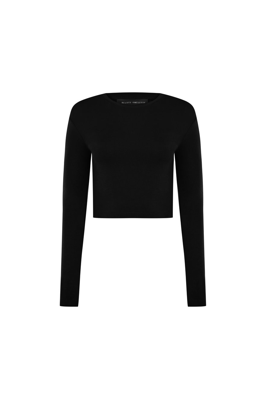 Long Sleeve Black T-Shirt 