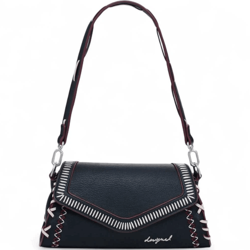 Manhattan Pespunts Zarauz Black Shoulder Bag 