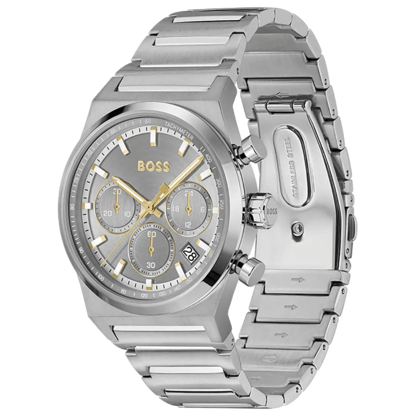 Candor Chronograph Light Grey Stainless Steel Men's Watch HB1514221