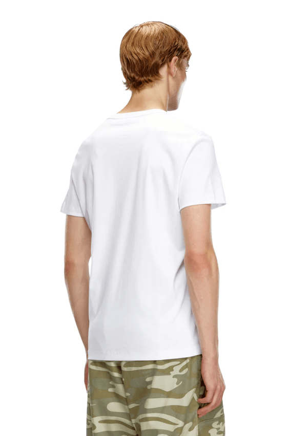 T-Shirt In Mercerised Cotton White