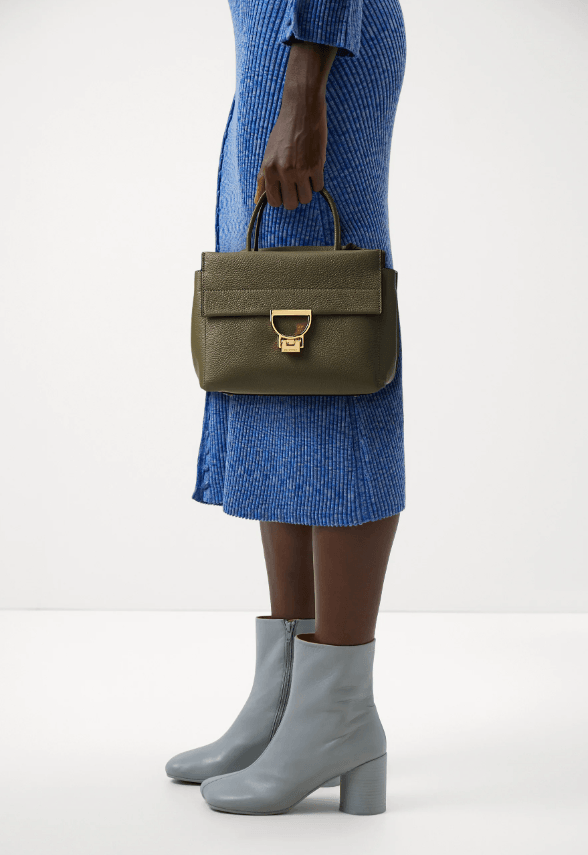 Arlettis Siganture Laurel Green Top Handle Bag