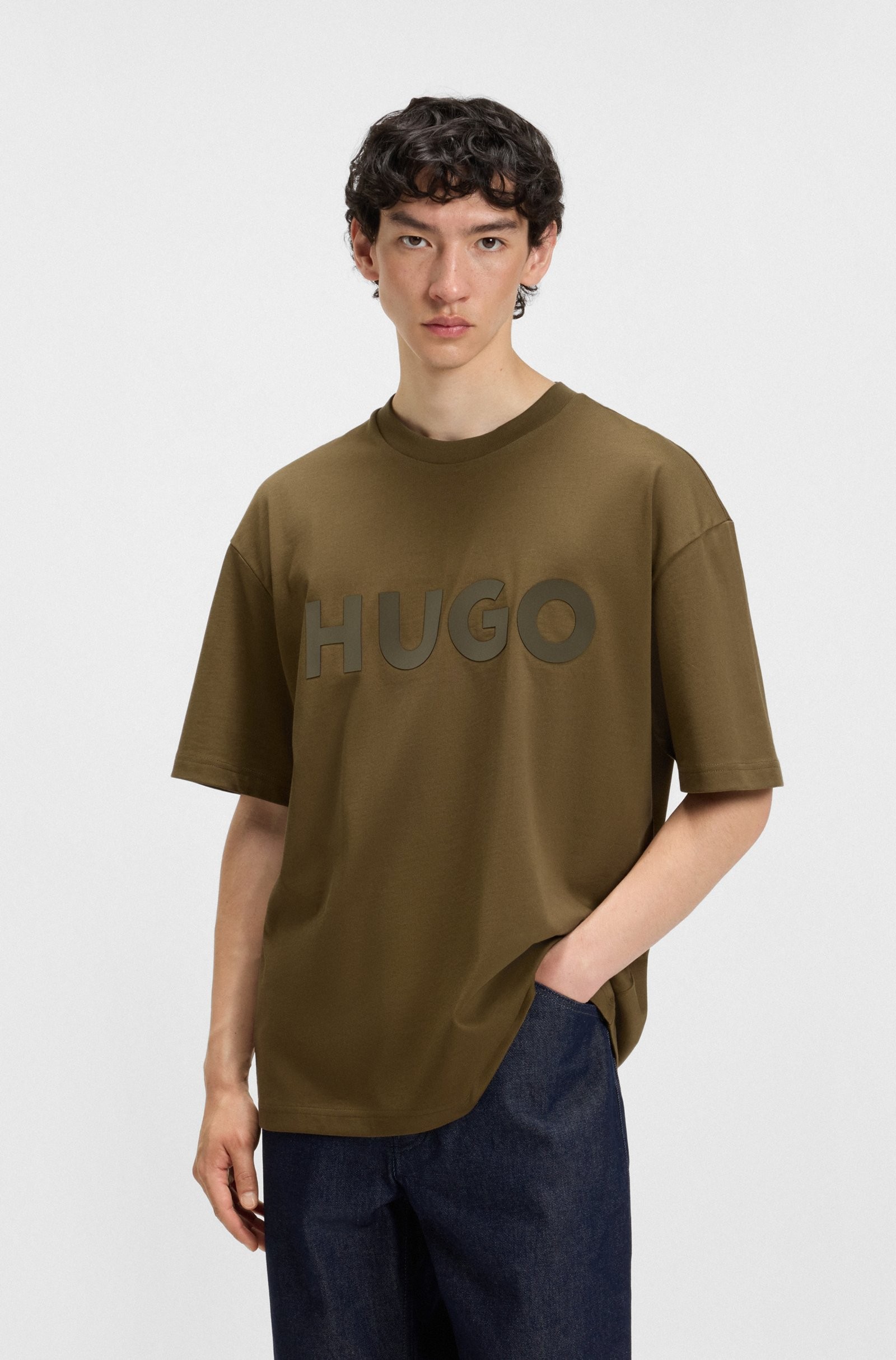 Hugo Red Dinke Open Green T-Shirt 50525765