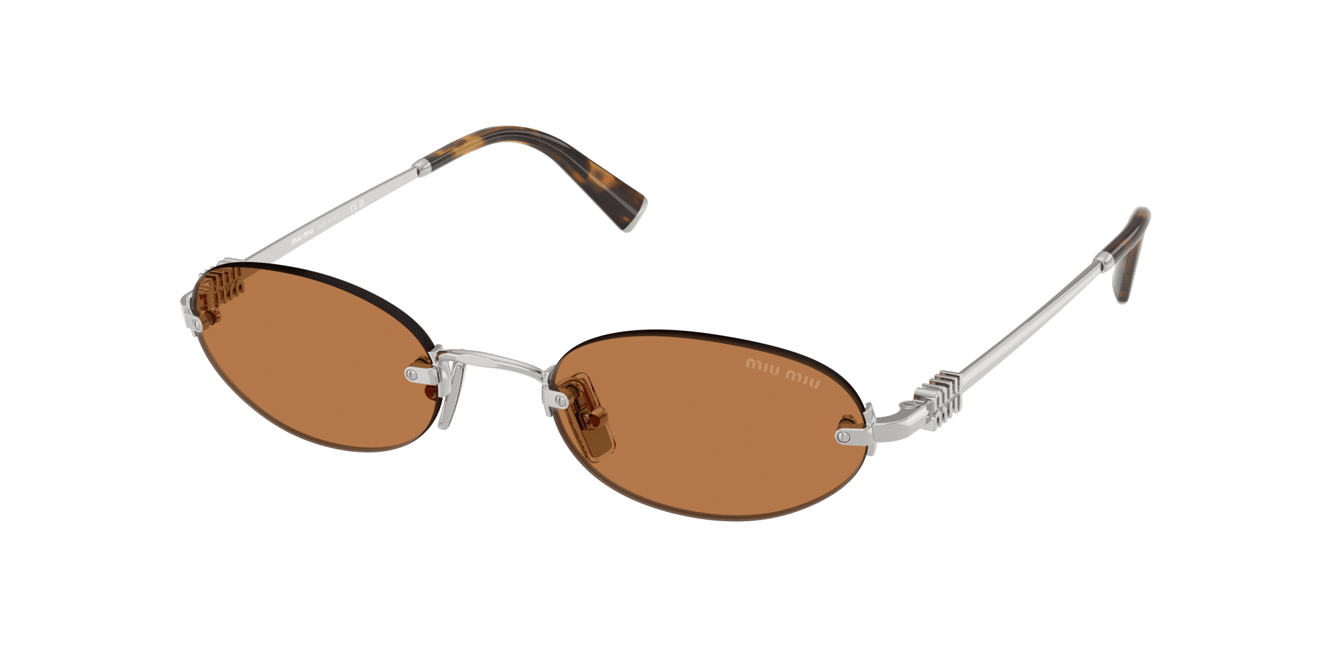 Metal Brown Silver Sunglasses 0MUA54S