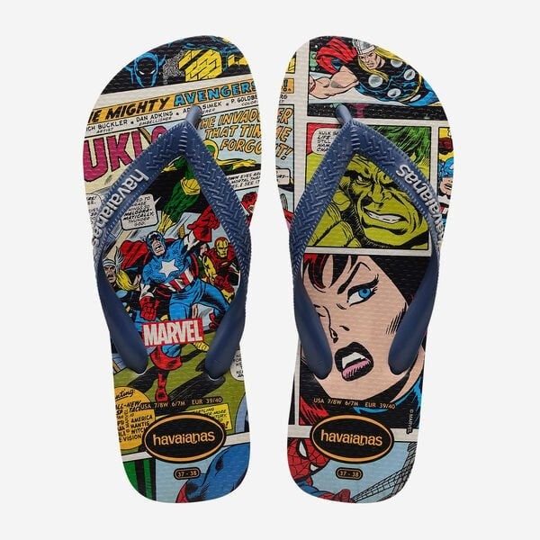 HAVAIANAS TOP MARVEL CLS GRY/BLU 27/28