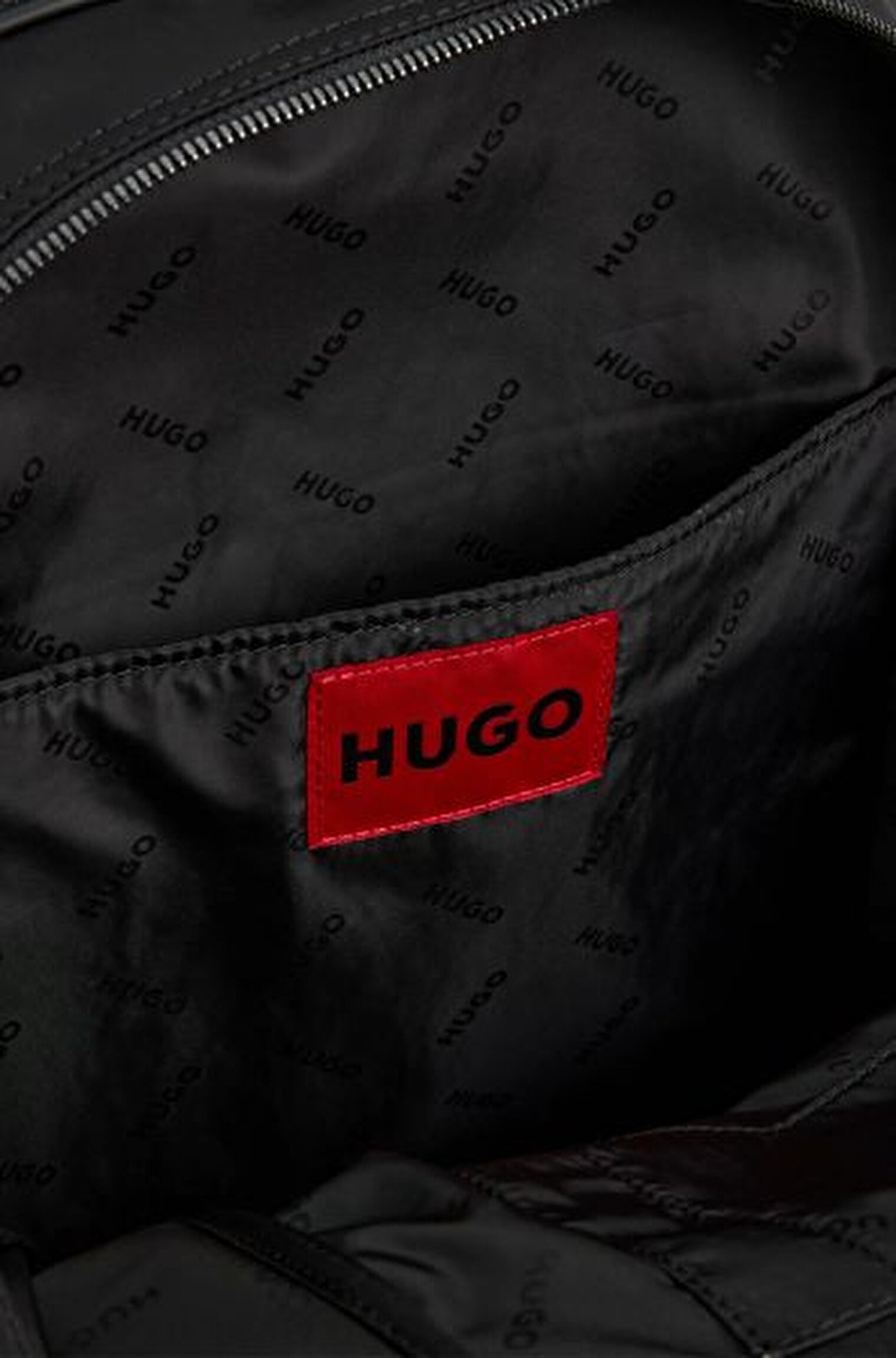 Hugo Red Nesh Black Backpack 1026036801 OS