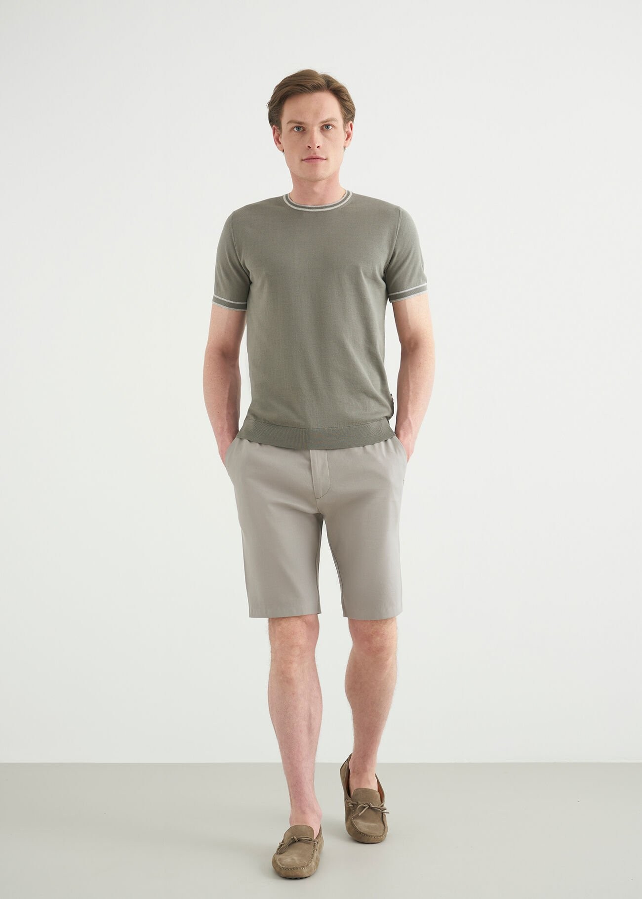 BORIS BECKER TRIOT CREV NECK KHAKI S