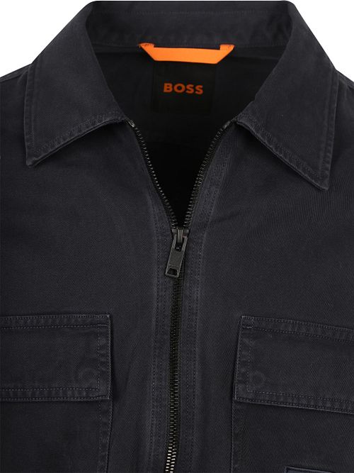 Boss Orange Lovel Zip Black Shirt Jacket 10260294