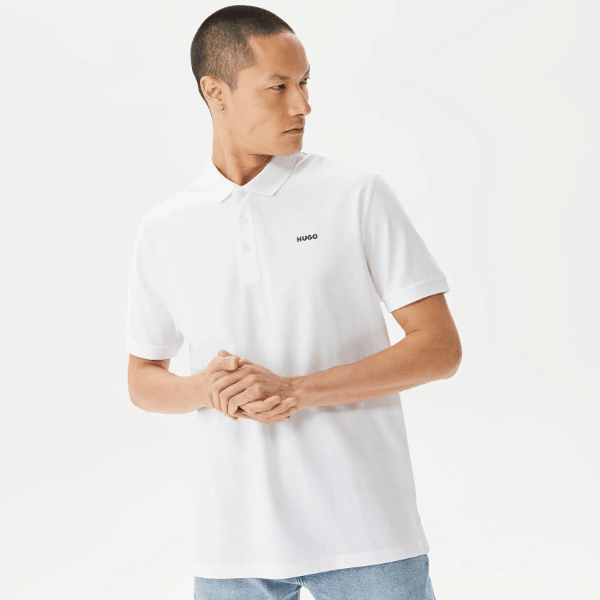 Hugo Red Donos Open White Polo T-Shirt 50466182