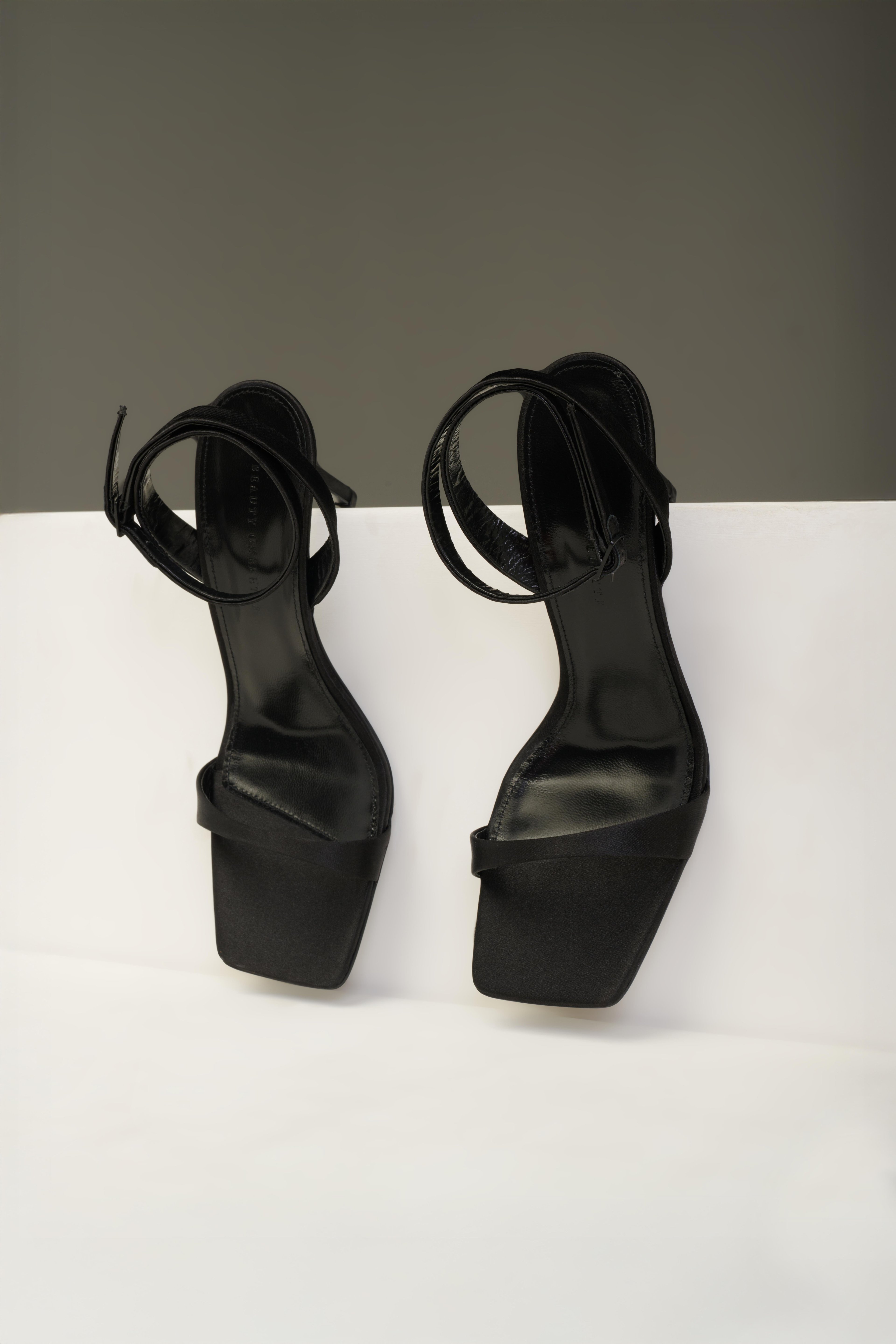 Satin Anna Short Heels