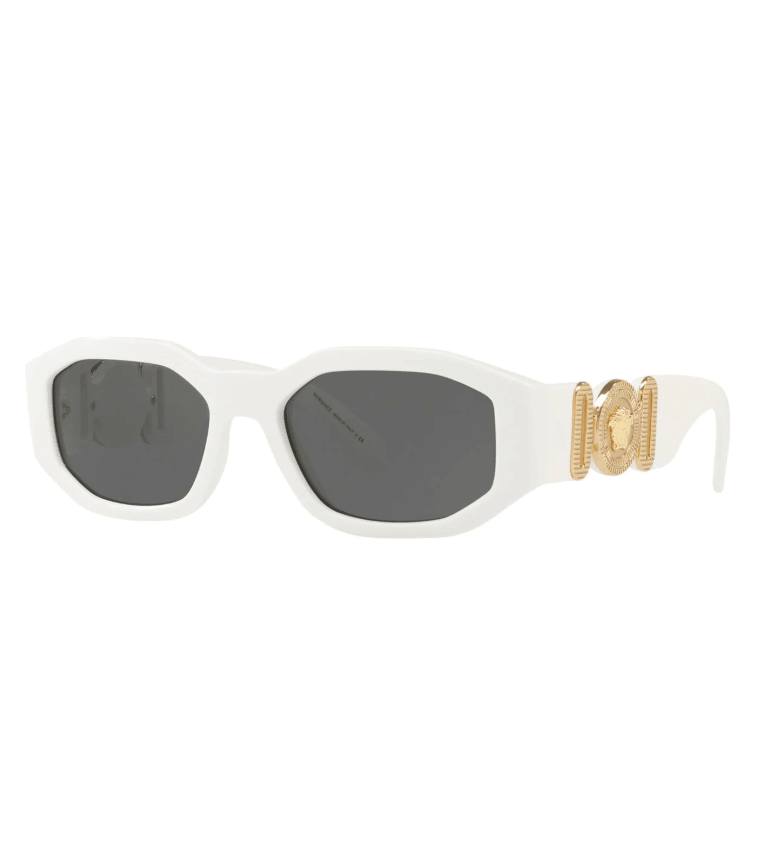 White Geometric Sunglasses 0VE4361401/8753