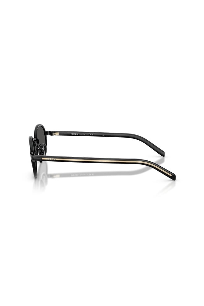 Black Metal Oval Sunglasses 0PR B56SAAV08Z52