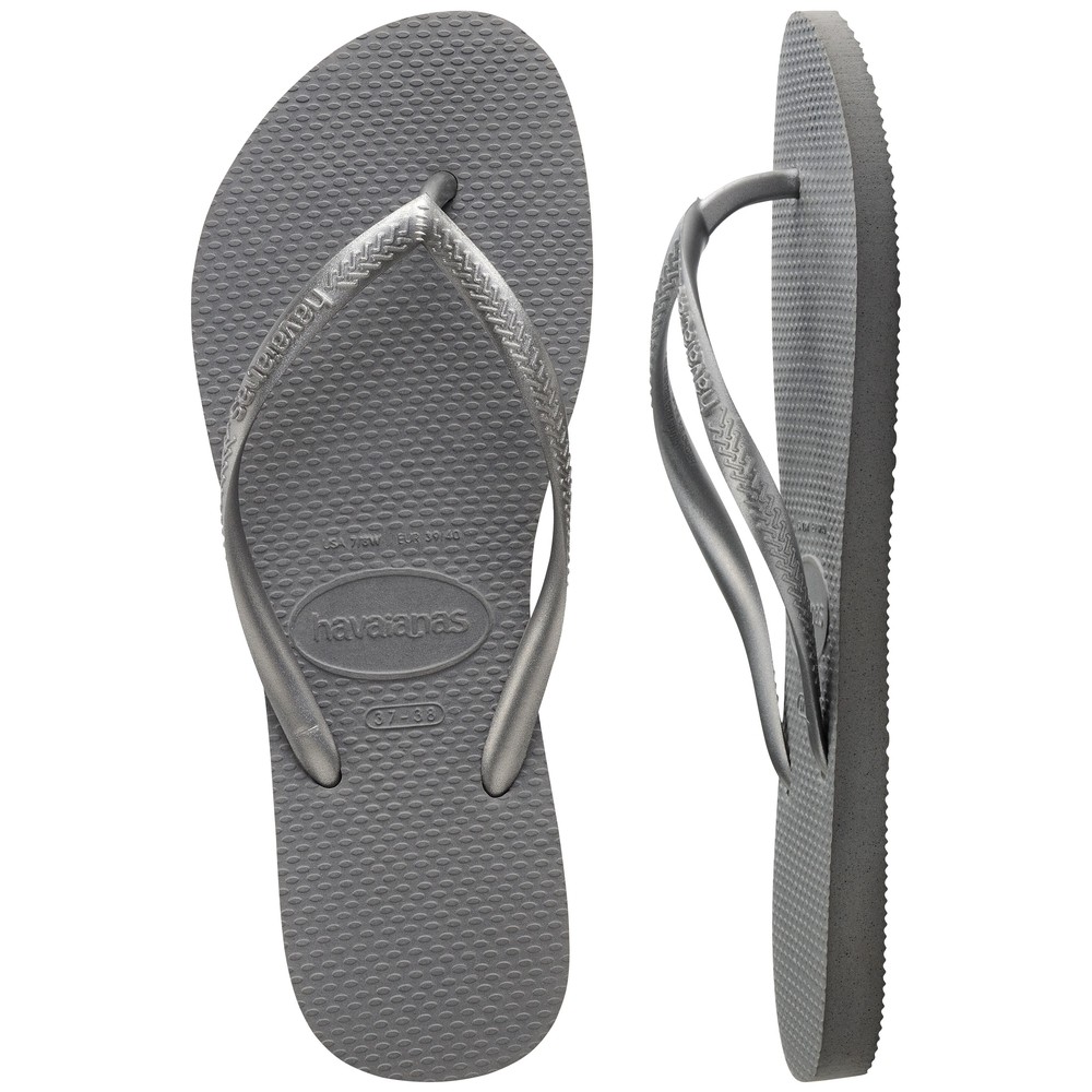 Slim Steel Grey Slippers